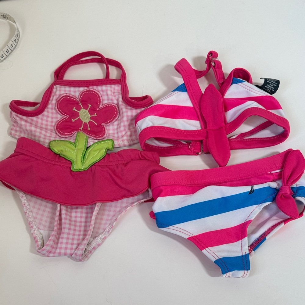 Bundle 2 baby swimsuits size 3/6 months
